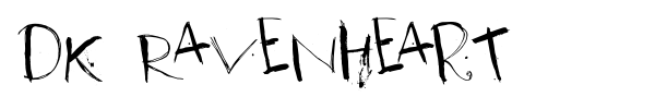 DK Ravenheart font preview
